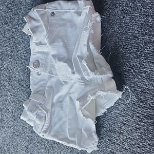 Cat & Jack Girls White Jean Shorts